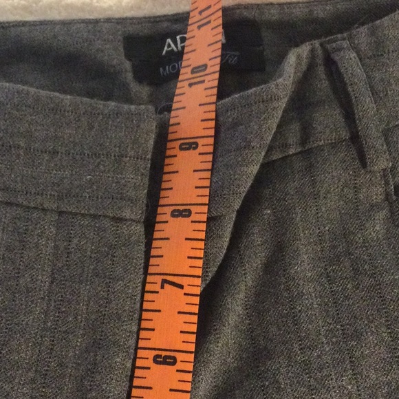 Apt 9 Grey Pin Strip Women’Slanks - Picture 8 of 14